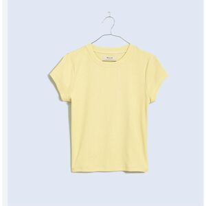 Madewell NWT Supima® Rib Tee Yellow size medium